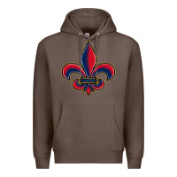 Coffee louisiana fleur de lis Premium Hoodie - BarkalooDesign