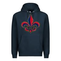 Navy louisiana fleur de lis Premium Hoodie - BarkalooDesign