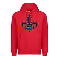 Red louisiana fleur de lis Premium Hoodie - BarkalooDesign
