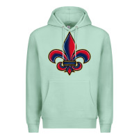 Seafoam louisiana fleur de lis Premium Hoodie - BarkalooDesign