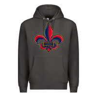 Smoke louisiana fleur de lis Premium Hoodie - BarkalooDesign