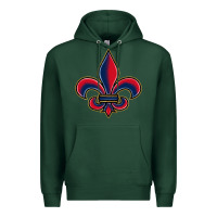 Sports Green louisiana fleur de lis Premium Hoodie - BarkalooDesign