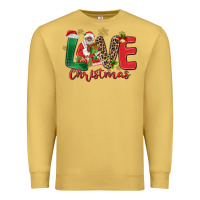 Antique Gold love christmas black santa Premium Sweatshirt - MaliasSmallBusiness