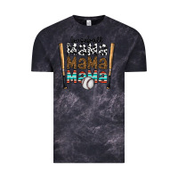 Cloud Black baseball mama mama mama Vintage Tee - CowhideDigitalArt
