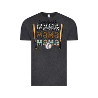 Vintage Black baseball mama mama mama Vintage Tee - CowhideDigitalArt