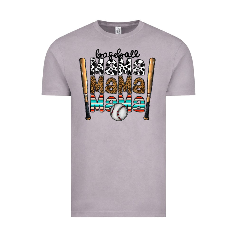 Baseball Mama Mama Mama Vintage Tee by CowhideDigitalArt | Teevron