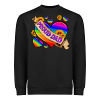 Black lgbtq proud dad Heavyweight Sweatshirt - HRA Design Shop