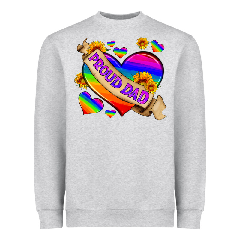 Lgbtq Proud Dad Heavyweight Sweatshirt by HRA Design Shop | Teevron