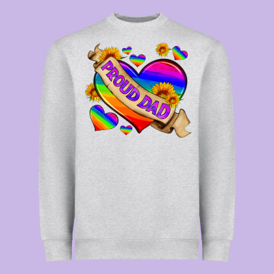 Lgbtq Proud Dad Heavyweight Sweatshirt Designed By Hra Design Shop
