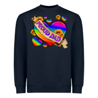 Navy lgbtq proud dad Heavyweight Sweatshirt - HRA Design Shop