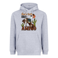 Heather Grey check your ego amigo rodeo cowboy Heavyweight Hoodie - MaliasSmallBusiness