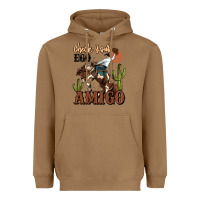 Toasted Coconut check your ego amigo rodeo cowboy Heavyweight Hoodie - MaliasSmallBusiness