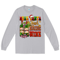 Moon Dust dear santa just bring wine Long Sleeve Tee - AdoDesignShop
