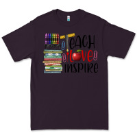 Plum teach love inspire Premium Tee - BarkalooDesign