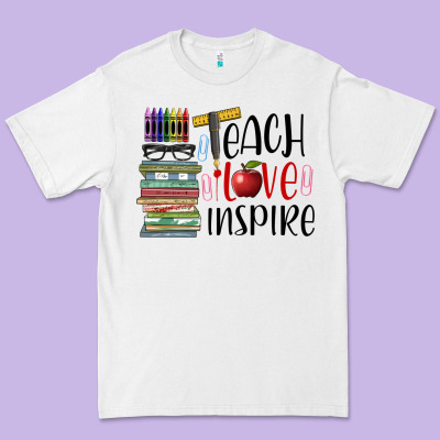 Teach Love Inspire Premium Tee Designed By Barkaloodesign