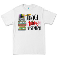 White teach love inspire Premium Tee - BarkalooDesign