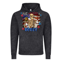 Vintage Black Red white boozy 4th of july Vintage Hoodie - CowGirlArtShop