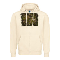 Sandshell green hunter camouflage pattern brushstroke Zipper Hoodie - Jasminsmagicworld