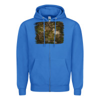 True Royal green hunter camouflage pattern brushstroke Zipper Hoodie - Jasminsmagicworld