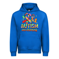 Cobalt Autism Awareness Urban Hoodie - NancyCooperArtShop