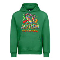 Emerald Autism Awareness Urban Hoodie - NancyCooperArtShop