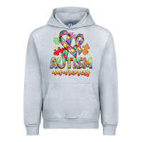 Heather Grey Autism Awareness Urban Hoodie - NancyCooperArtShop