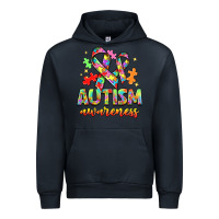 Navy Autism Awareness Urban Hoodie - NancyCooperArtShop