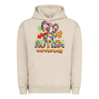 Pigment French Oak Autism Awareness Urban Hoodie - NancyCooperArtShop