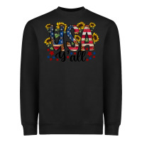 Black usa yall Heavyweight Sweatshirt - RacoonDesign