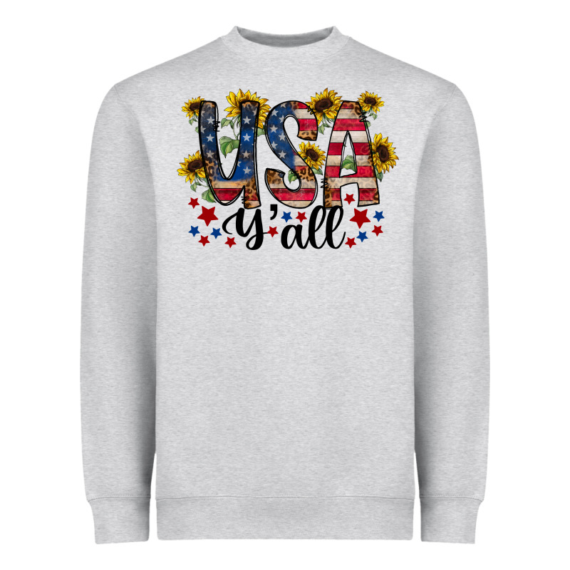Usa Yall Heavyweight Sweatshirt by RacoonDesign | Teevron