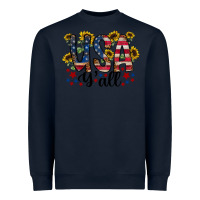 Navy usa yall Heavyweight Sweatshirt - RacoonDesign