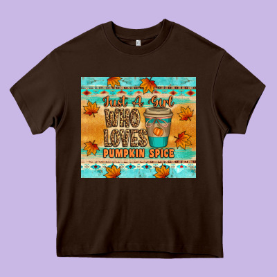 Just A Girl Who Loves Pumpkin Spice Tumbler Heavy Core Tee Designed By Artiststas