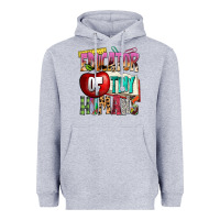 Heather Grey educator of tiny humans Heavyweight Hoodie - NancyCooperArtShop