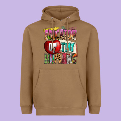 Educator Of Tiny Humans Heavyweight Hoodie Designed By Nancycooperartshop