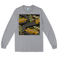 Heather Grey cactus camouflage school bus seamless pattern Long Sleeve Tee - BundleAndBundleShop