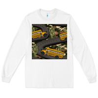 White cactus camouflage school bus seamless pattern Long Sleeve Tee - BundleAndBundleShop