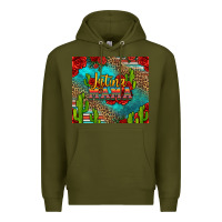 Army Green latina mama Premium Hoodie - Jasminsmagicworld