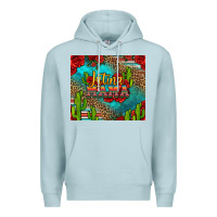 Blue Mist latina mama Premium Hoodie - Jasminsmagicworld