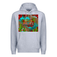 Heather Grey latina mama Premium Hoodie - Jasminsmagicworld