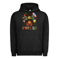 Pigment Black school bus driver afro messy bun Urban Hoodie - texasbilliewilder