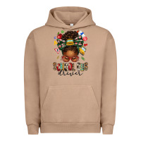 Pigment Burro school bus driver afro messy bun Urban Hoodie - texasbilliewilder