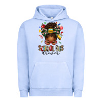 Pigment Grape Ice school bus driver afro messy bun Urban Hoodie - texasbilliewilder