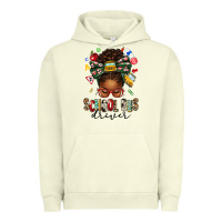 Pigment Pistachio school bus driver afro messy bun Urban Hoodie - texasbilliewilder