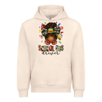 Sandshell school bus driver afro messy bun Urban Hoodie - texasbilliewilder