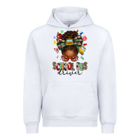 White school bus driver afro messy bun Urban Hoodie - texasbilliewilder
