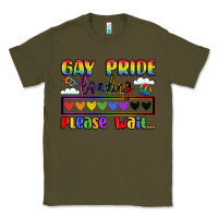 Army Green gay pride loading please wait Classic Tee - LillyAllenDesigns
