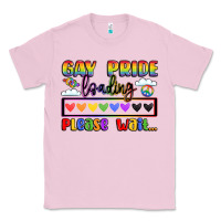 Bubblegum Pink gay pride loading please wait Classic Tee - LillyAllenDesigns