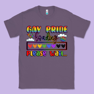 Gay Pride Loading Please Wait Classic Tee Designed By Lillyallendesigns