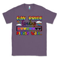 Lavender gay pride loading please wait Classic Tee - LillyAllenDesigns
