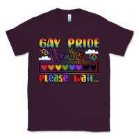 Plum gay pride loading please wait Classic Tee - LillyAllenDesigns